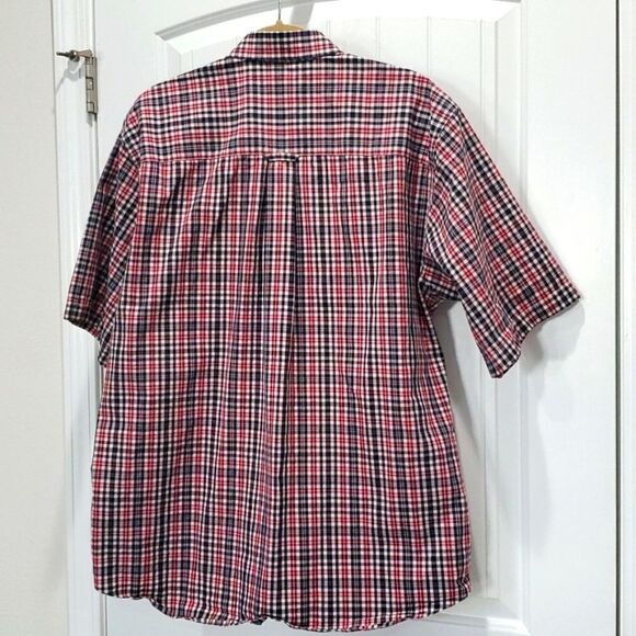 Pendleton Mens Metro Short Sleeve Button Down Plaid Shirt, Size Xl - Picture 5 of 5